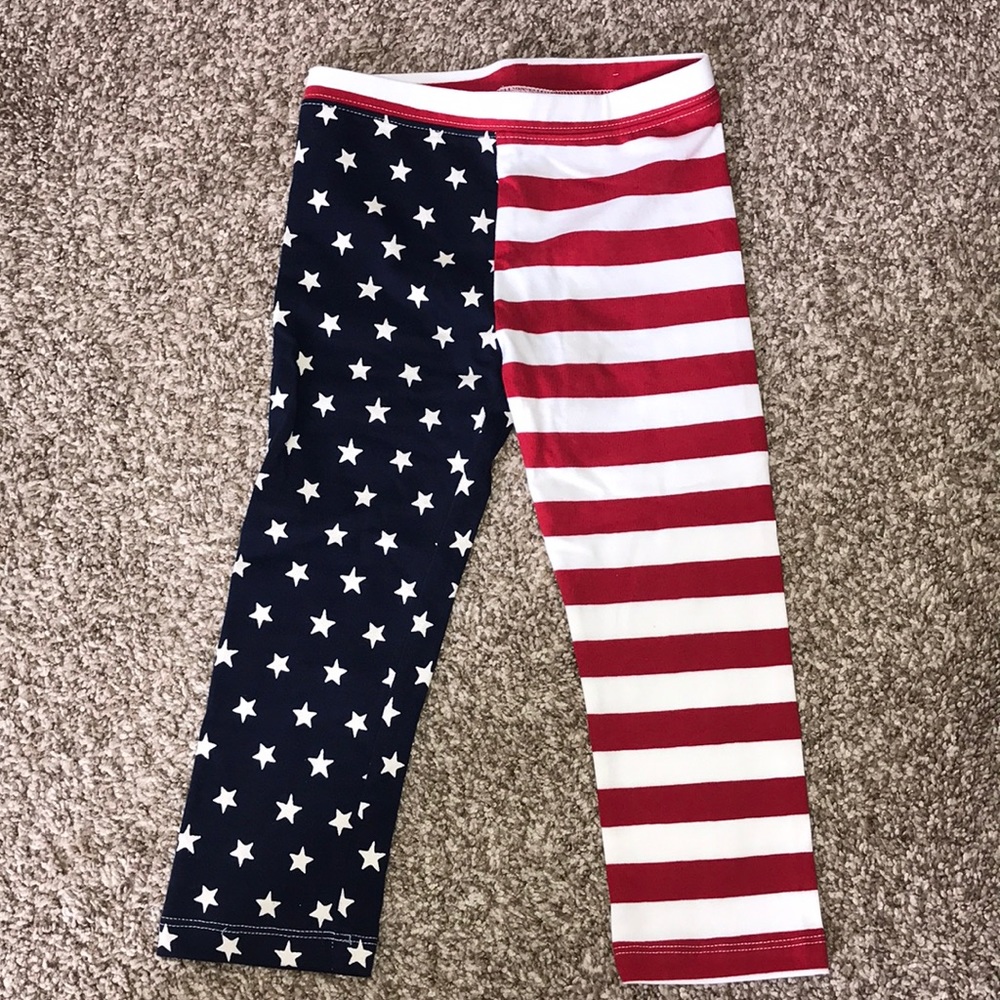 Red white and blue old Navy Capri leggings